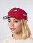 Бейсболка MITCHELL NESS арт. HP14041-CBURED1 Chicago Bulls NBA (красный)